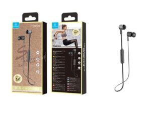Auriculares Bluetooth Desportivo Preto