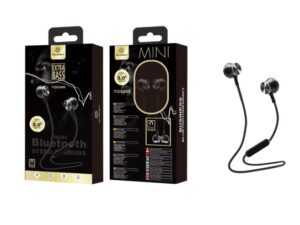 Auriculares Bluetooth Desportivo Preto