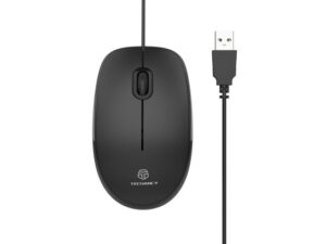 Rato Com Cabo Usb, Rastreamento Otico 1000 Dpi, Ambidextro, Pc, Mac, Portatil, Preto