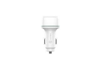 Carregador De Carro 38W ,PD20W+QC3.0 18W,Usb+Usb-C ,TC6416 Branco