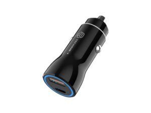Carregador De Carro Tipo Pd+Qc 18W Preto