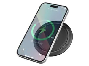 Carregador sem fio 15W TF2799, compatível com várias marcas de smartphones, carga rápida e segura, leve e portátil