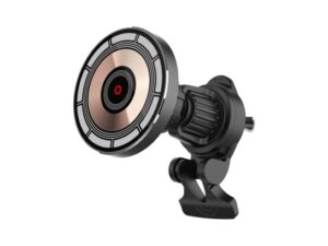 Suporte Magnético com Carregador Sem Fios 15W TF2824 Preto, Compatível com MagSafe, Rotação 360°, para iP e Qi