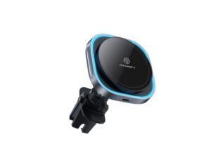 Suporte Magnético TF2825, carregador sem fio 15W, compatível com MagSafe, LED, carregamento rápido