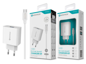 Carregador com Cabo Micro Branco 2.4A 1 USB NOVOTECK C-002V