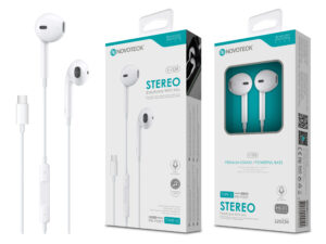 E-008 Fones Com Micro - Branco - 120Cm - Type-C