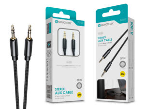 Cabo Aux 2M 3Pin Jack 3.5 NOVOTECK A-005