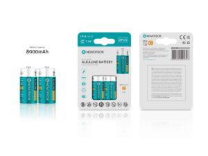 Pilhas Alcalinas C LR14 NOVOTECK 1.5V – 8000mAh – Pack com 2 Unidades BL-05