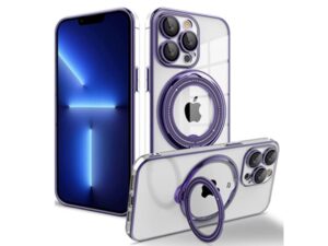 Capa Magsafe Suporte Iphone 13 Pro Max Roxo
