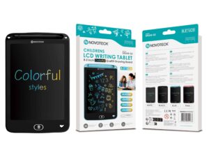 Tablet de Escrita LCD Colorido para Crianças - 8,5'' Polegadas, DRAW-02 Negro