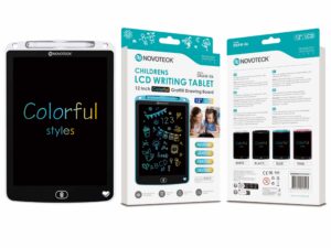 Tablet de Escrita LCD Colorido para Crianças - 12'' Polegadas, DRAW-06 Branco