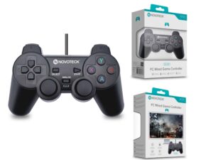 Comando de Jogo com Fio NOVOTECK GM-001 para PC - Precisão e Conforto para Gamers