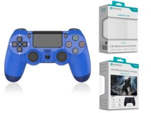 Comando Jogo PS4-PC-Android Azul Sem Fio 2.4G GM-004