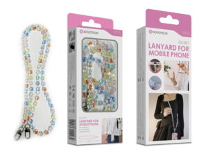 Cordão Multicolorido com Contas Translúcidas para Telemóvel NOVOTECK GS-007 - Design 3