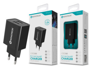 Carregador 2.4A 2 USB Negro NOVOTECK C-003
