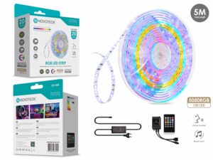 Fita Led 5M 12V 5050Rgb 150Led 8W Som Controlo Ip65 LED-008