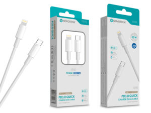 Cabo USB-C para Lightning NOVOTECK S-101 - Carregamento Rápido PD 3.0, Dados, 30W, 200cm