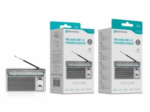 Rádio Portátil Multibanda FM/AM/SW1-2 com Antena Extensível e Bateria Recarregável SYJ-004
