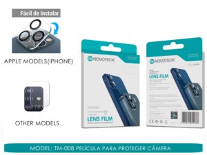 TM-008 Película de Vidro Câmara Traseira