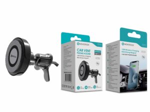 Suporte de Telemóvel para Saída de Ar com Carregamento Sem Fios de 15W – Íman Forte N52 e Rotação 360º W-013