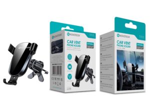 Suporte NOVOTECK Z-070 para Ventilação de Carro - Universal, Rotação 360º, para Telemóveis 3.5"-6.7"