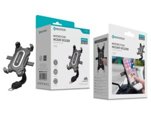 Suporte de Telemóvel Z-032 para Motocicleta - Rotação 360°, Fixação Segura, Compatibilidade Universal