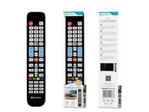 Controle Remoto Universal 15In1 Novoteck D-014 - Compatibilidade Expansiva e Teclas de Atalho para Netflix e YouTube