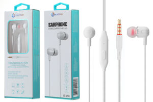 E-016 Auriculares Com Micro Branco