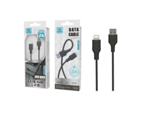 Cabo Usb Para Ip 6/7/8 / X / Xs Pvc 2A 1M Preto