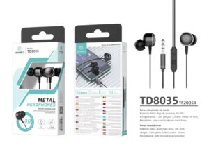 Auriculares 3.5Mm Preto