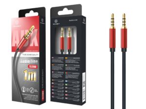 Cabo Audio Tpe 1M 3.5Mm Vermelha
