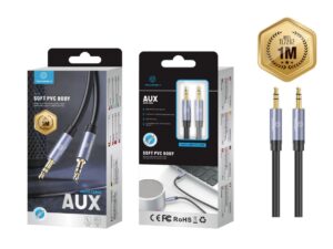 Cabo Audio Pvc 1M 3.5Mm Azul