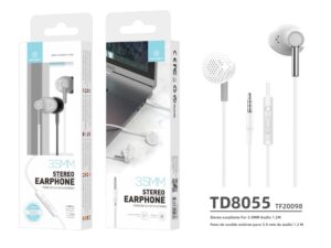 Auricular 3.5 Port Smart Fones Branco