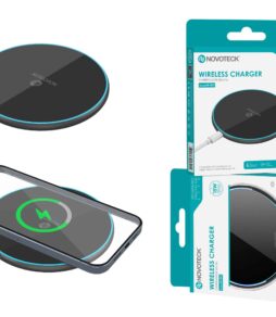 Base 15W Carregador Wireless Negro W-001