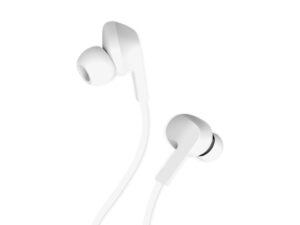 Techancy TD8022 Auricular Branco, Fones de ouvido Intra-Auriculares com Fio 3.5mm, Microfone Integra