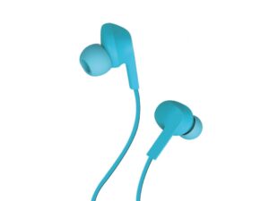 Techancy TD8022 Auricular Azul, Fones de ouvido Intra-Auriculares com Fio 3.5mm, Microfone Integrado
