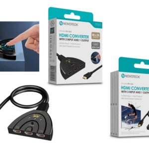 Conversor HDMI NOVOTECK – Selecionador 3 em 1 com 4K Ultra HD HK-065