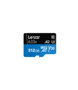 Cartão de Memória Micro SD com Adaptador Lexar 633x 512 GB