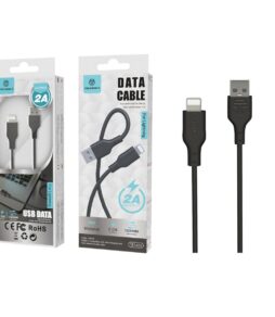 Cabo Usb Para Ip 6/7/8 / X / Xs Pvc 2A 1M Preto