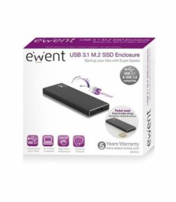 Caixa externa Ewent EW7023 SSD M2 USB 3.1 Alumínio