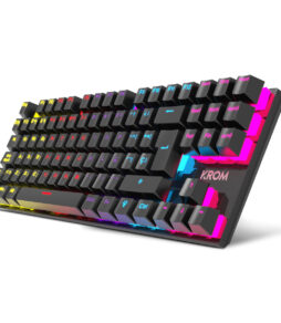 Teclado Krom NXKROMKASICTKL Preto Retroiluminação