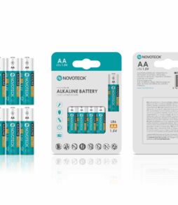 Pilhas Alcalinas AA LR6 NOVOTECK 1.5V – Longa Duração – Pack com 8 Unidades