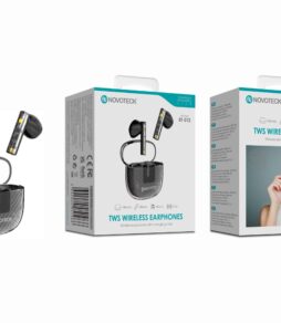 Auriculares Bluetooth TWS Negro BT-012 – Design Transparente, Estojo Compacto
