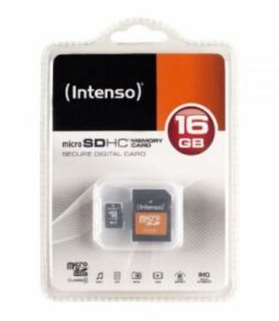 Cartão de Memória Micro SD com Adaptador INTENSO 3413470 16 GB 16 GB