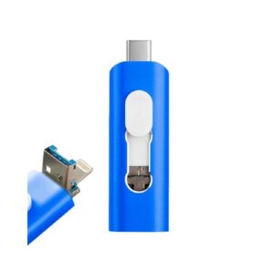 64GB 3-IN-1 COOL BLUE PENDRIVE