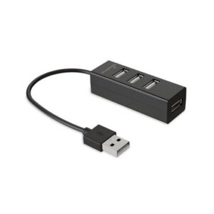 4-PORT HUB 2.0 MEDIARANGE MRCS502 BLACK