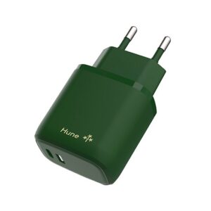 HUNE ECO CHARGER 2 PORTS 20W USB-C USB-A FOREST