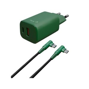 HUNE ECO 20W DUAL CHARGER TYPE C LIGHTNING CABLE