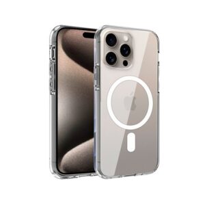 COOL IPHONE 15 PRO MAX MAG CASE TRANSPARENT TRANSPARENT/COMPATIBLE MAGNETIC CHARGER 8434847069227