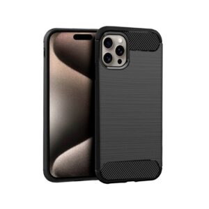 COOL IPHONE 15 PRO MAX CARBON BLACK CASE NON-SLIP/REINFORCED FRAME 8434847069494